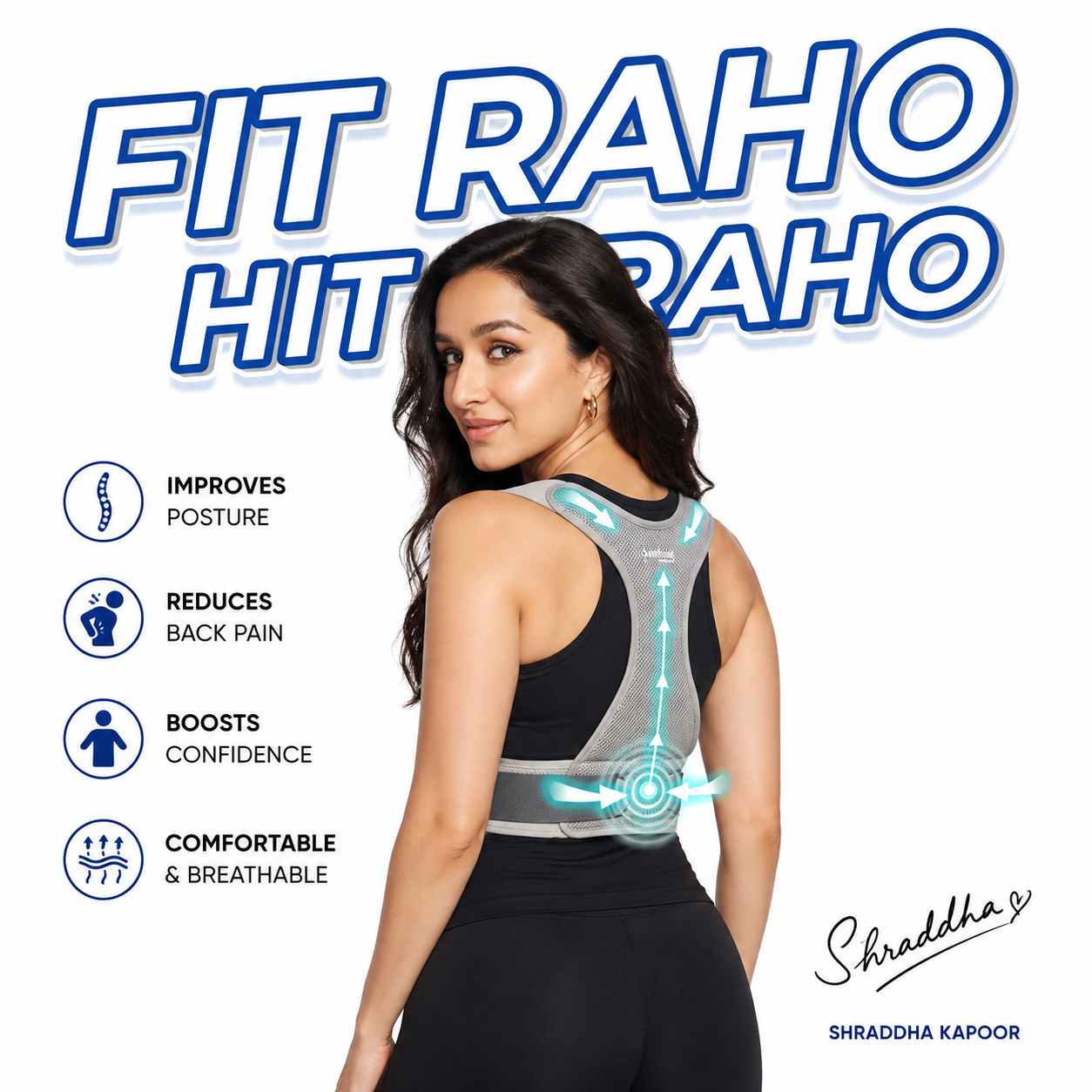 FIT RAHO HIT RAHO™ Posture Corrector Belt For Men & Women (🚚 Fast & Reliable Delivery )